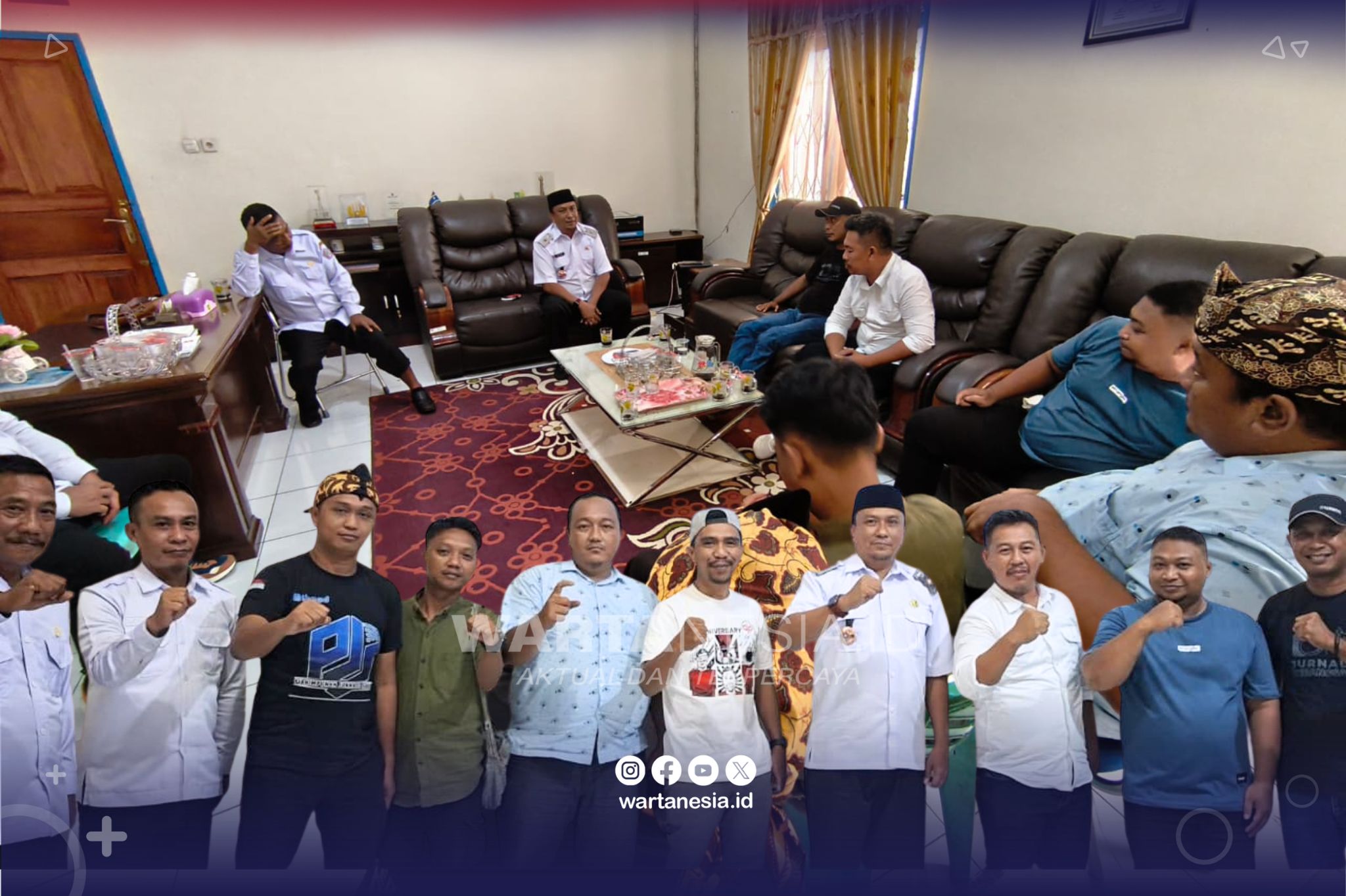 Silaturahmi Kominfo dan sejumlah perwakilan Junalis Pohuwato