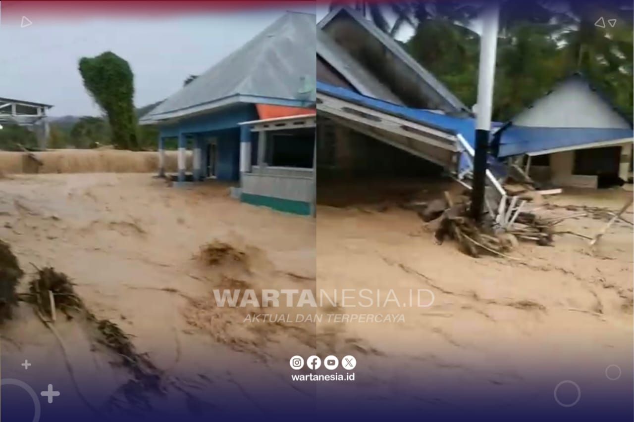 Banjir di Desa Hulawa, Kecamatan Marisa, Pohuwato, Selasa (30/12/2025)