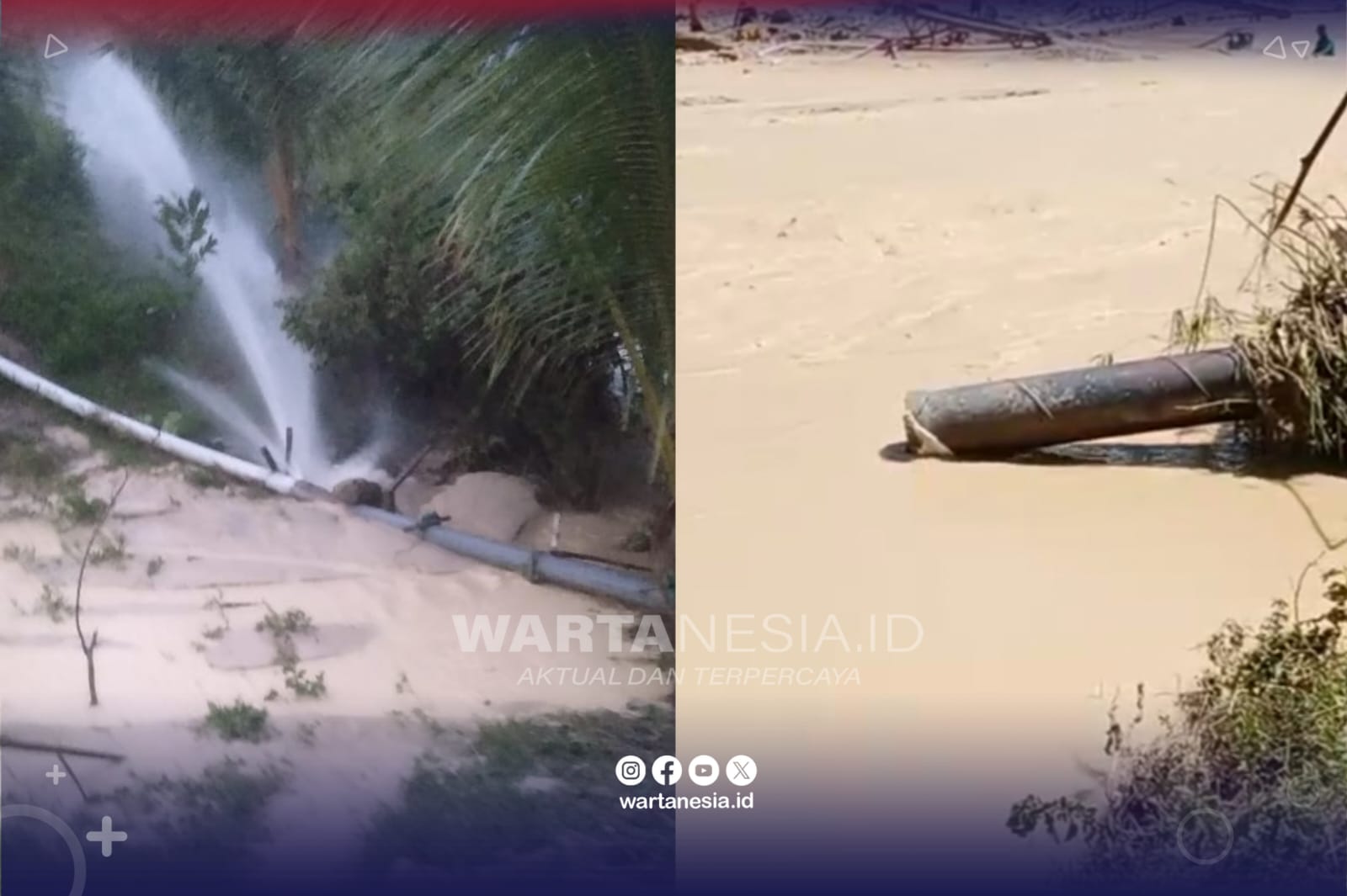 Banjir Hulawa Pohuwato Putuskan Pipa Air Bersih, 6.000 Pelanggan Terdampak