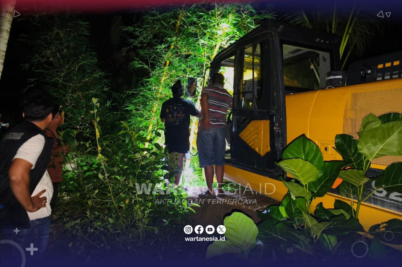 Hari Pertama Operasi PETI Dengilo, Aparat Gabungan Amankan 2 Excavator. (Dok. Humas Polres Pohuwato)