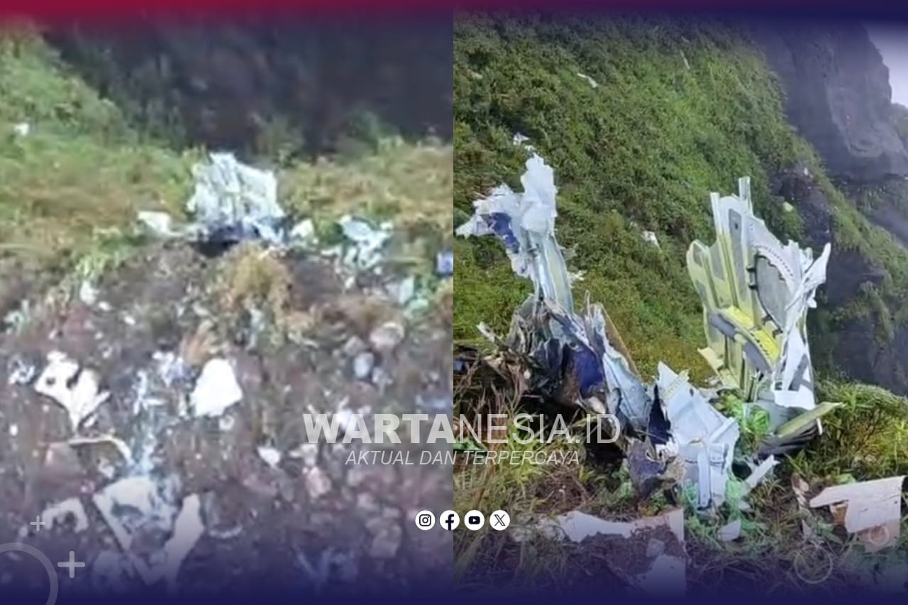 Badan Pesawat ATR-400 Rute Yogyakarta–Makassar Ditemukan di Puncak Gunung Bulusaraung