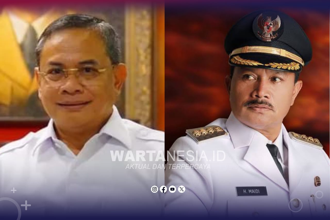 Bupati Pati, Sadewo, (kiri) dan Wali Kota Madiun, Maidi (kanan)