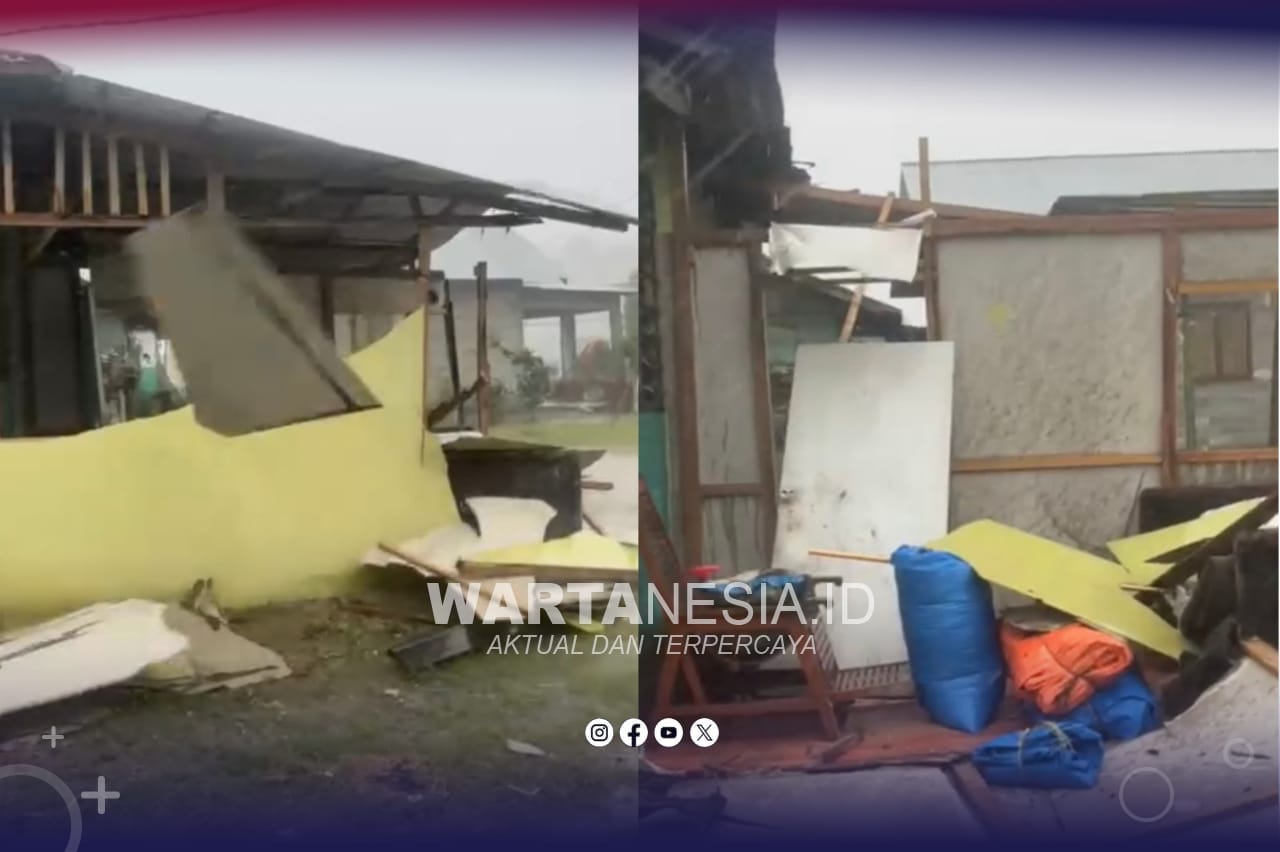 Satu Rumah di Tolangohula Rusak Berat
