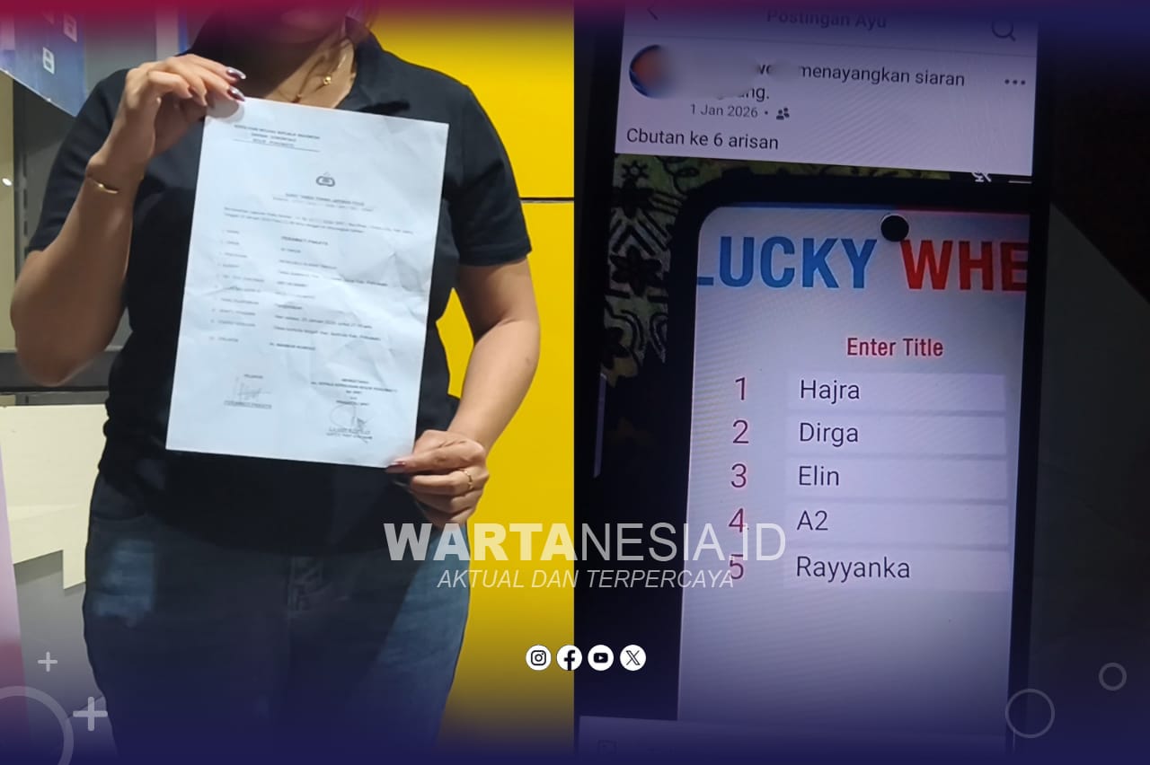 Salah satu warga korban arisan berkedok aplikasi bernama Lucky Whe.