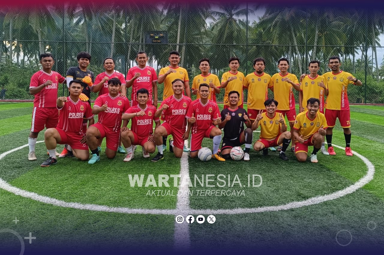 Laga Persahabatan Polres dan Wartawan Pohuwato, Rabu (04/02/2026) (Istimewa)