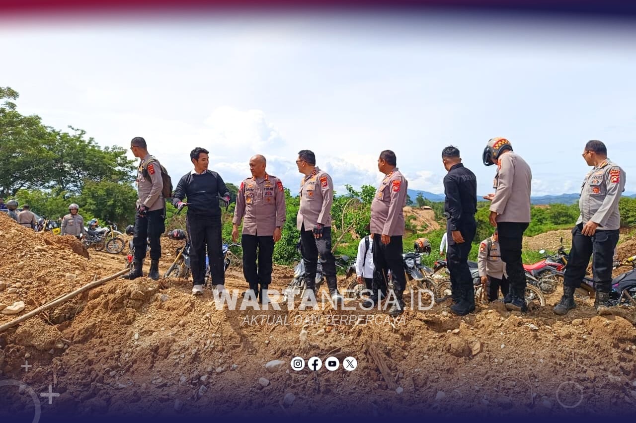 Kapolda Gorontalo, Irjen Pol. Drs. Widodo, S.H., M.H.. saat turun di lokasi PETI Bulangita beberapa waktu lalu.