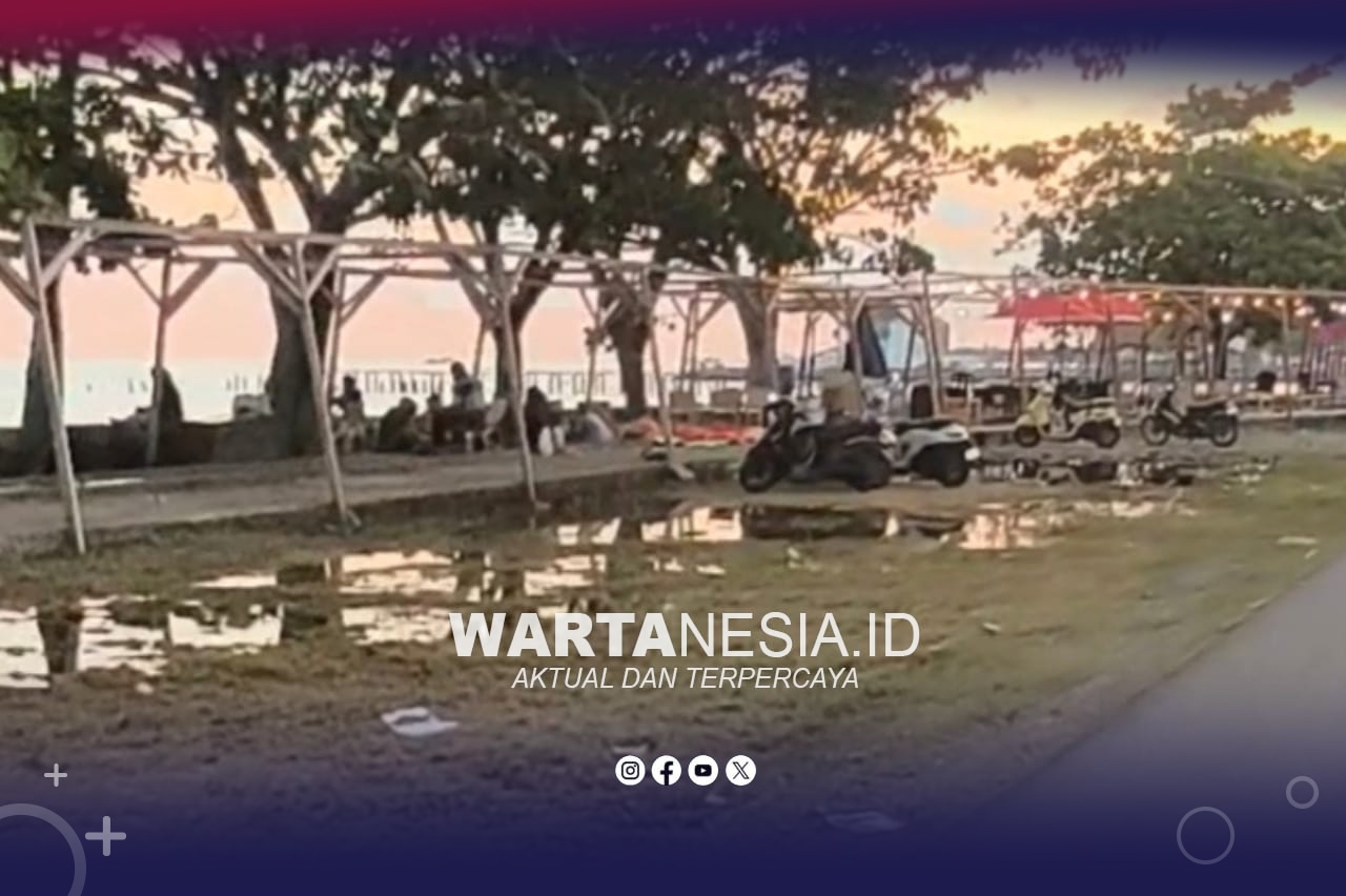 Salah satu sudut di kawasan wisata Pantai Pohon Cinta Marisa, Jumat (1/5/2026).