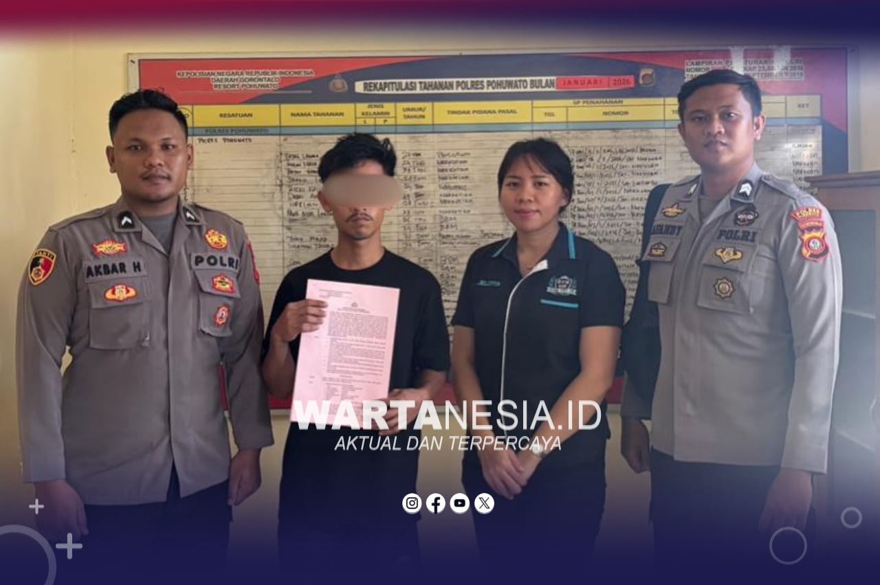 RM, Pelaku Perkosaan Anak di Taluditi Ditetapkan Tersangka. (Dok. Satreskrim Polres Pohuwato)