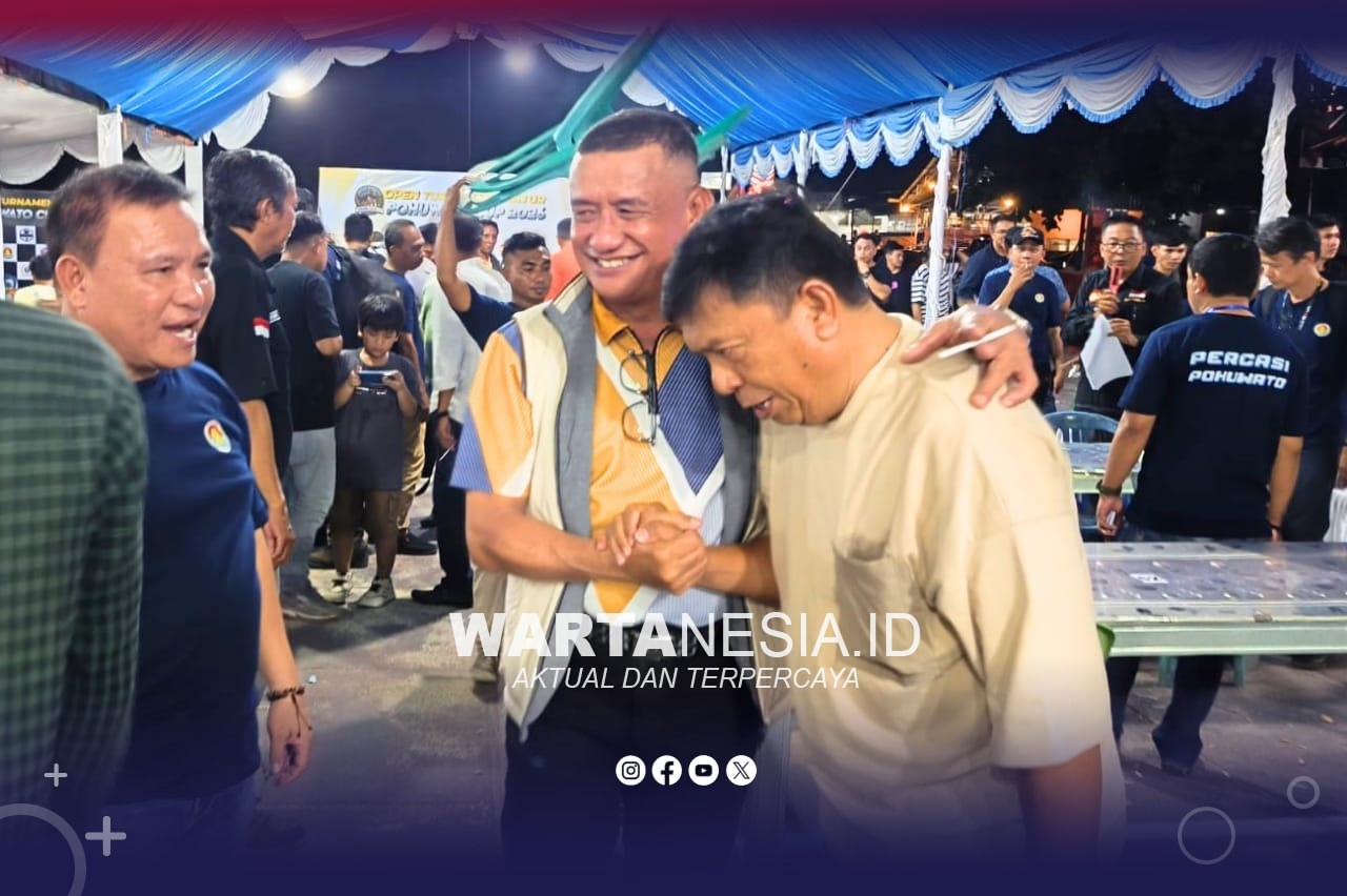 Anggota DPD RI, Syarif Mbuinga, saat menghadiri Turnamen Catur Pohuwato Cup 2026.