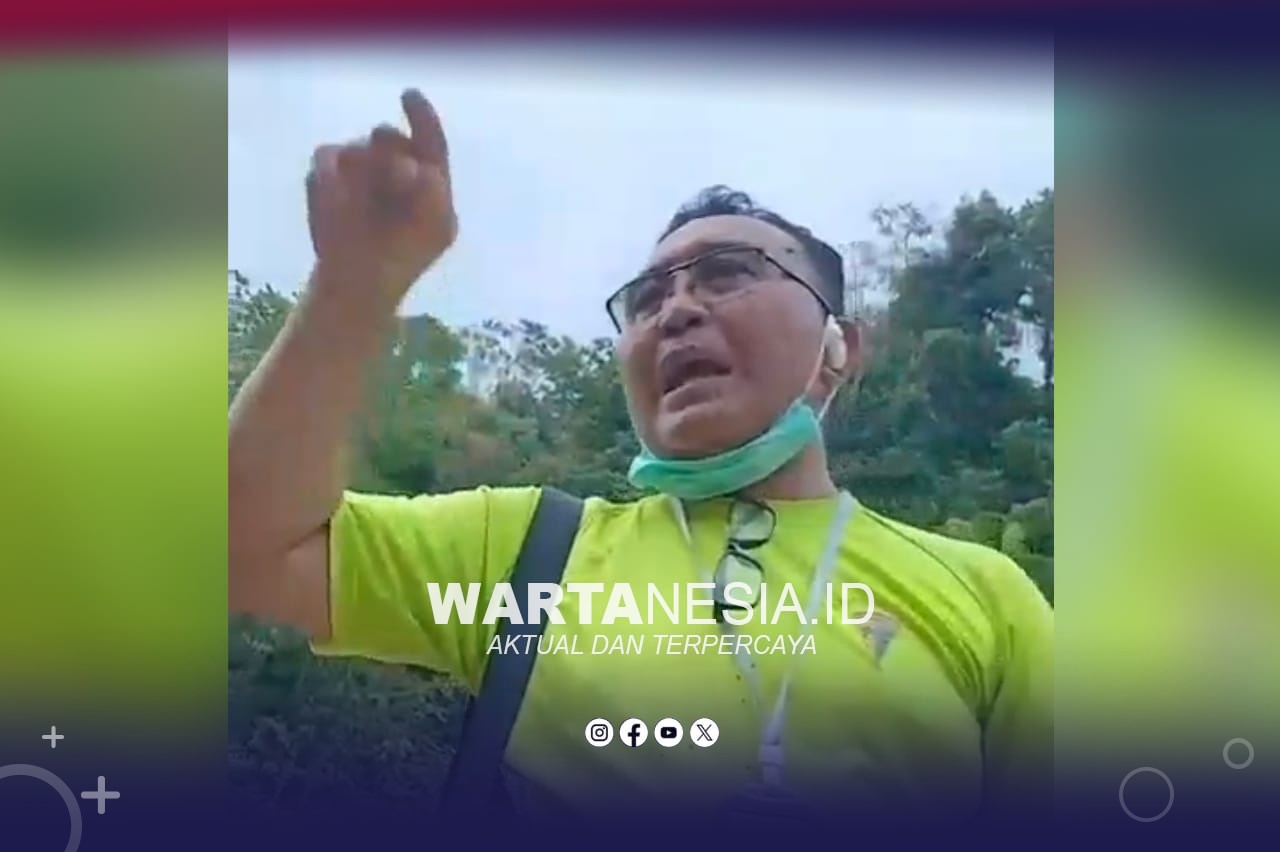 Oknum karyawan PGM yang diduga sebut penambang lokal sebagai penjahat. (Tangkapan layar video viral)