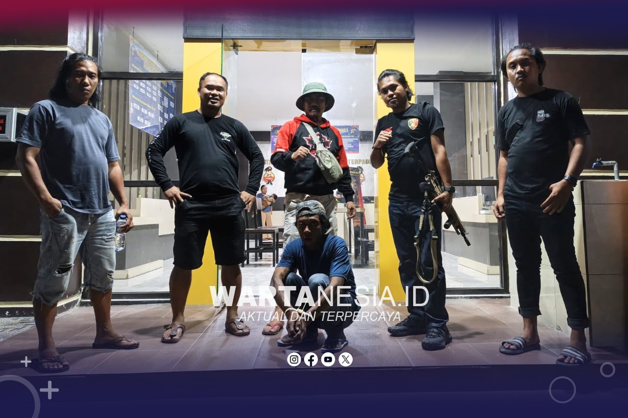 Terduga pelaku penganiayaan di Botubilotahu, saat diamankan Tim URC Polres Pohuwato.