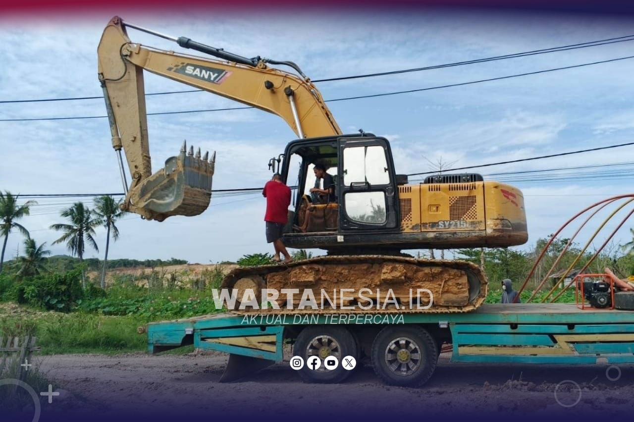 1 Excavator diamankan Polres Pohuwato dari lokasi PETI Bulangita, Rabu (8/7/2026)