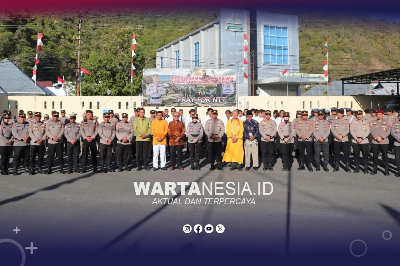 Polresta Gorontalo Kota Gelar Doa Bersama Lintas Agama dan Galang Dana untuk Korban Bencana NTT. (Aji)