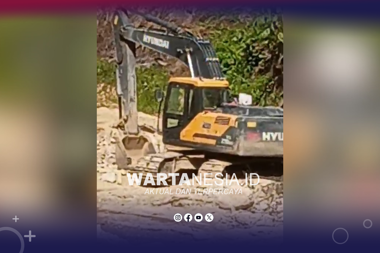 Satu Unit Excavator yang Diamankan di Lokasi PETI Kawasan DAM. (Dok/Istimewa)