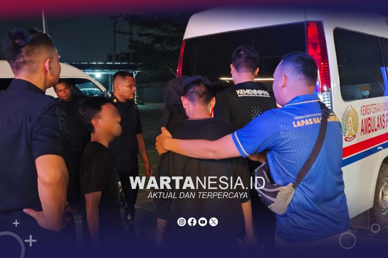 Proses pemindahan 29 Narapidana Lapas Kelas IIA Gorontalo. (Dok, Istimewa)
