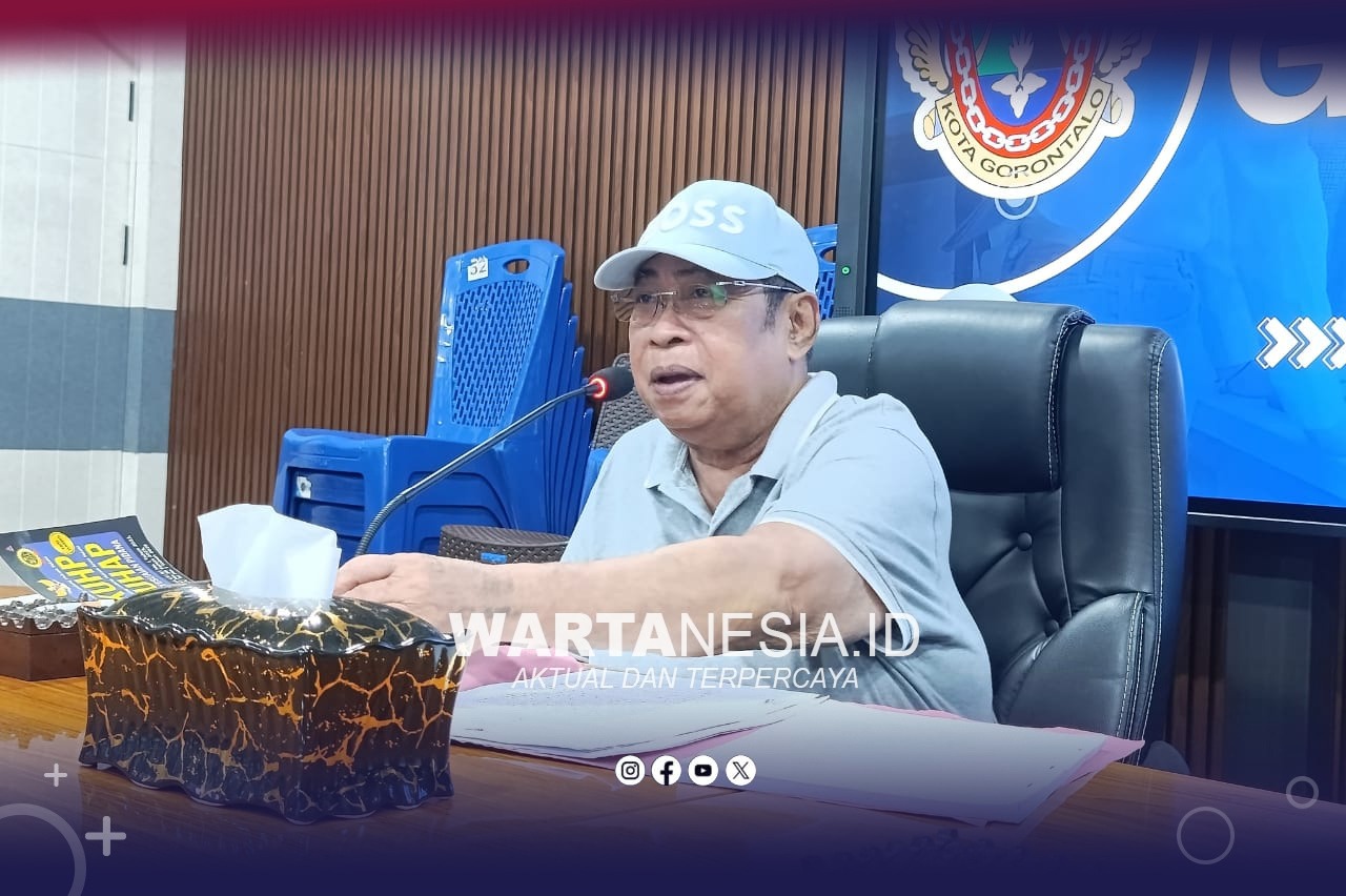 Wali Kota Gorontalo, Adhan Dambea saat memberikan keterangan pers. (Dok, Zie) Wali Kota Gorontalo, Adhan Dambea saat memberikan keterangan pers. (Dok, Zie)