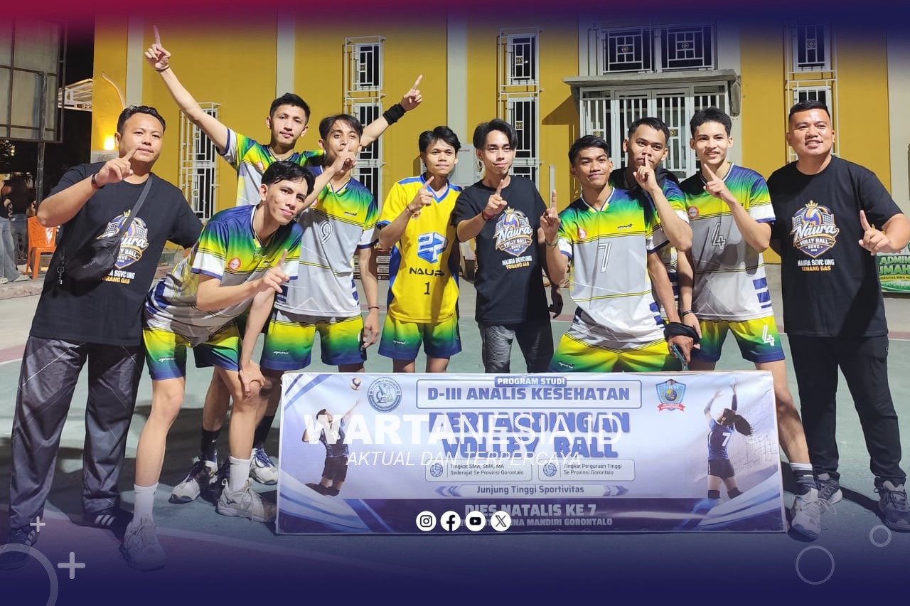 Naura SGVC Rebut Gelar Juara Turnamen Voli Antar Mahasiswa se-Gorontalo. (Dok, Istimewa)