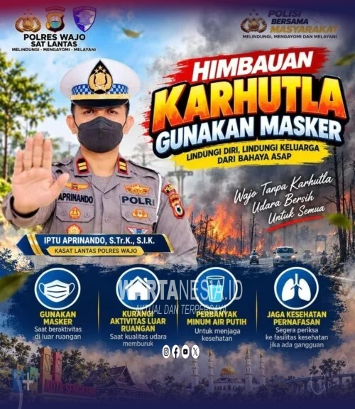 Kabut Asap di Wajo, Polres Imbau Pengendara Tingkatkan Kewaspadaan di Jalan Raya Kabut Asap di Wajo, Polres Imbau Pengendara Tingkatkan Kewaspadaan di Jalan Raya