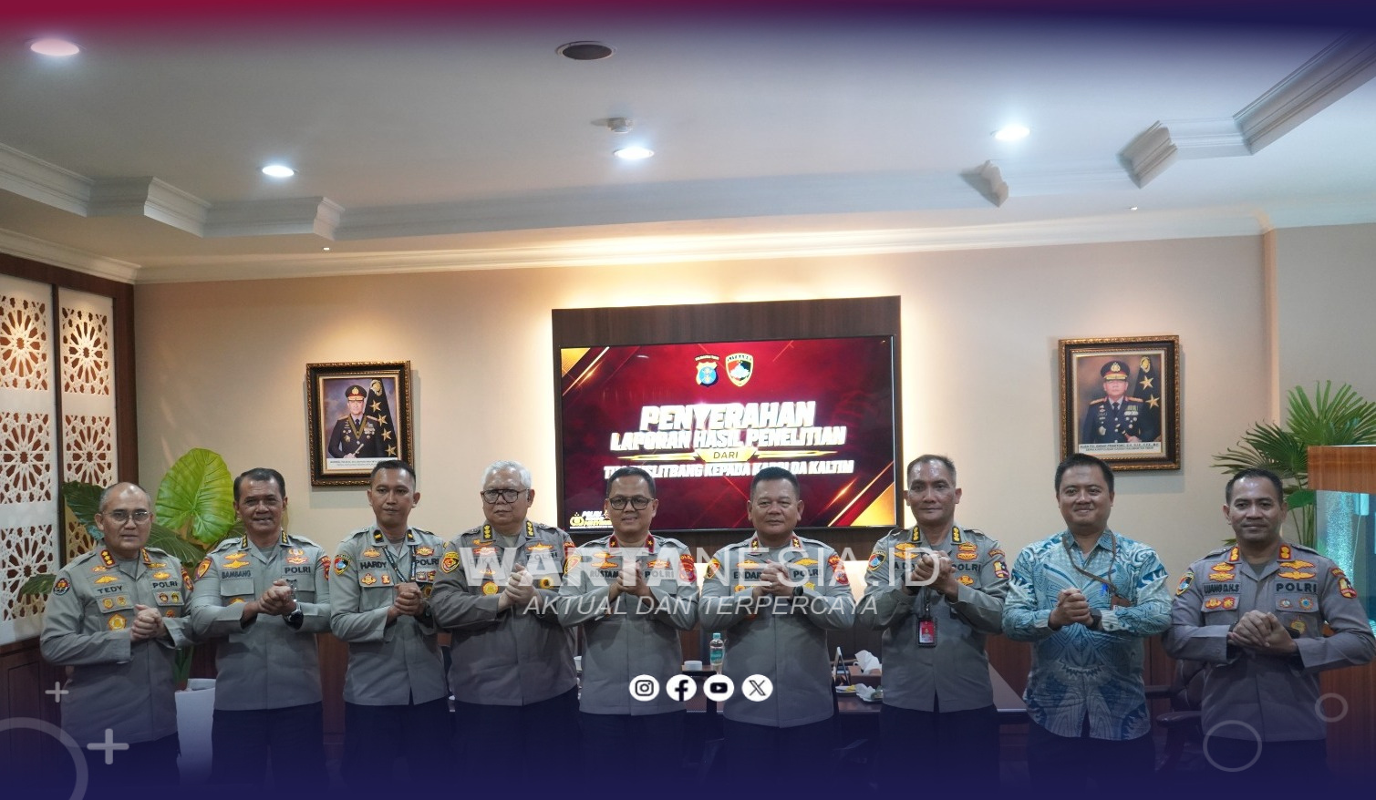 Kapolda Kaltim Endar Priantoro Terima Laporan Penelitian Puslitbang Polri di Balikpapan Kapolda Kaltim Endar Priantoro Terima Laporan Penelitian Puslitbang Polri di Balikpapan