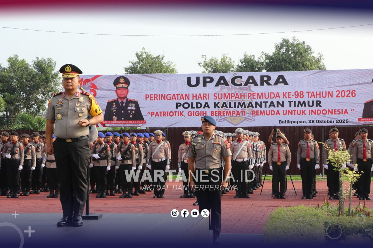 Kapolda Kaltim Irjen Pol Endar Priantoro Pimpin Upacara Hari Sumpah Pemuda ke-98 2026 Kapolda Kaltim Irjen Pol Endar Priantoro Pimpin Upacara Hari Sumpah Pemuda ke-98 2026