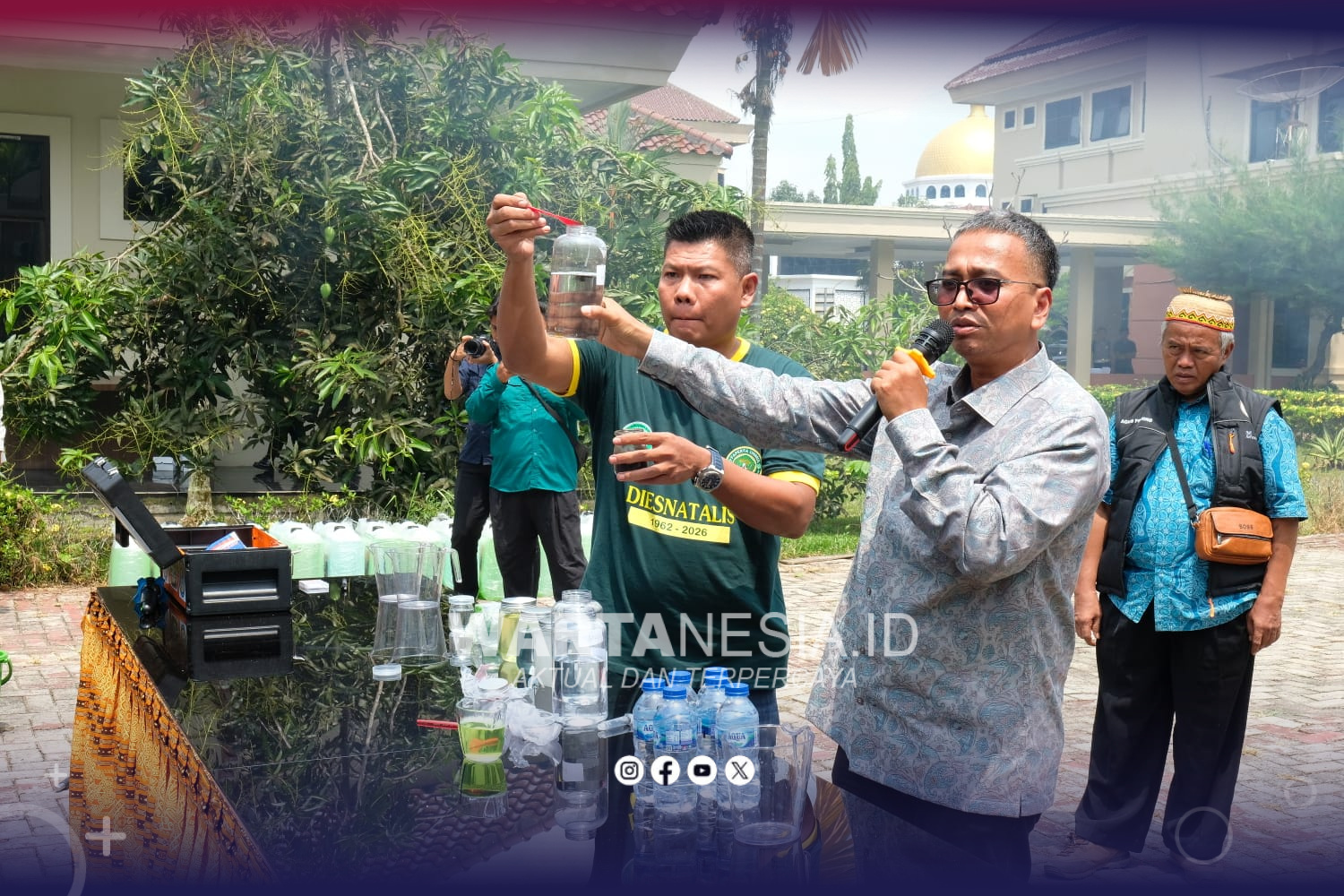 Polda Kaltim dan Unmul Simulasikan Surface Active Agent Karhutla di Balikpapan