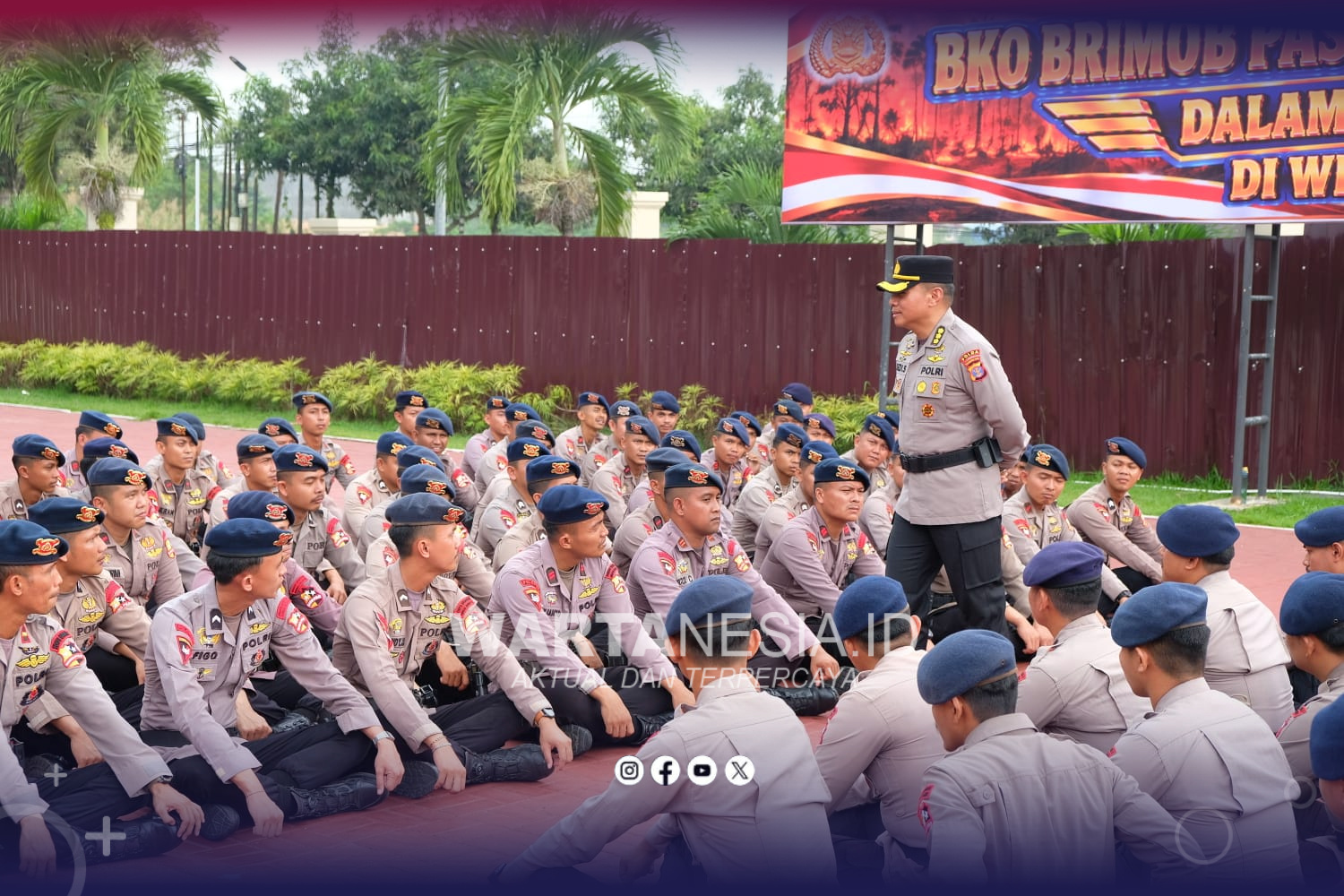 Polda Kaltim Kerahkan 100 Personel BKO Karhutla ke Empat Kabupaten Polda Kaltim Kerahkan 100 Personel BKO Karhutla ke Empat Kabupaten