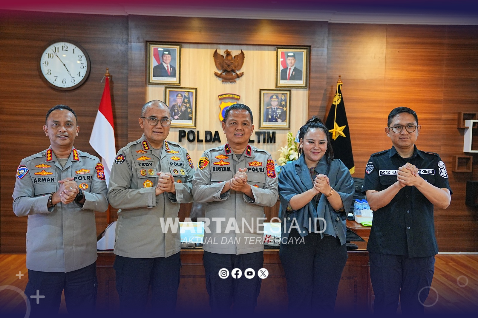 Wakapolda Kaltim Rustam Mansur Sambut Kompas Media Group untuk Perkuat Kerja Sama Pers