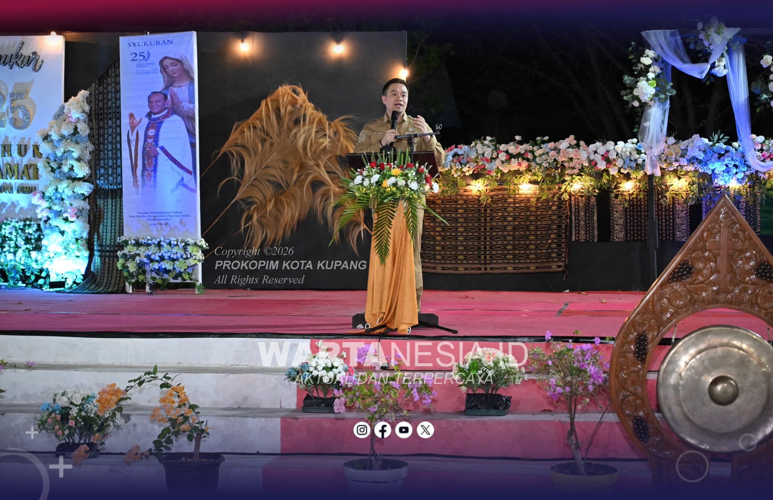 Wali Kota Kupang Jadikan Pesta Perak Imamat RD. Adrianus Dimu Cermin Kepemimpinan Melayani Wali Kota Kupang Jadikan Pesta Perak Imamat RD. Adrianus Dimu Cermin Kepemimpinan Melayani