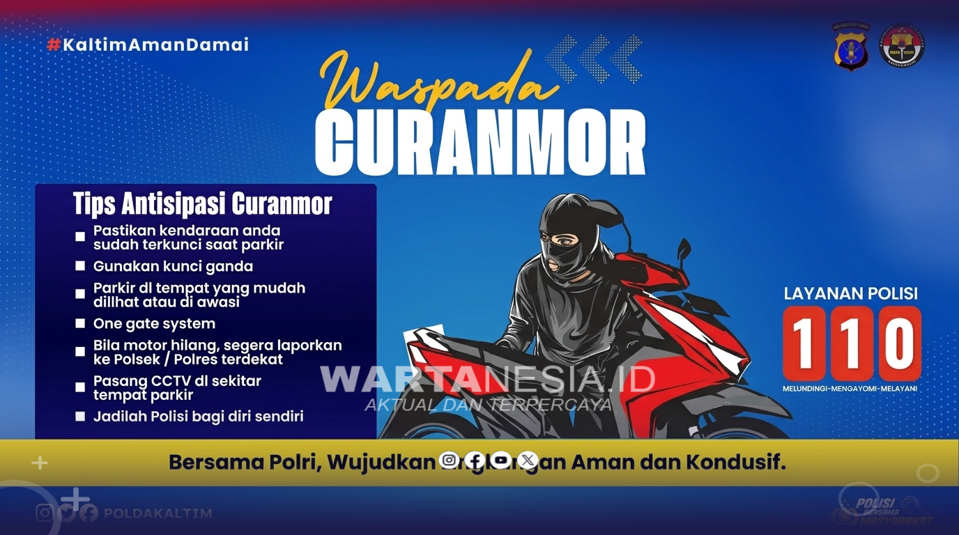 Waspada Curanmor, Polisi Ingatkan Pengamanan Kendaraan dan Lingkungan Waspada Curanmor, Polisi Ingatkan Pengamanan Kendaraan dan Lingkungan